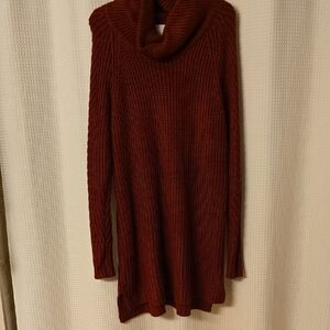 a.n.a Rich Red Cowl Neck Sweater